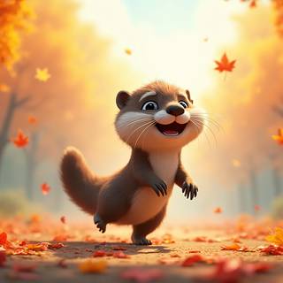 Cartoon Otter
