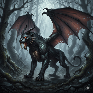 Demon Smilodon Dragon