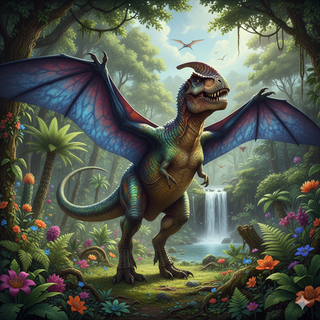 Tyrannosaurus Rex + Pteranodon