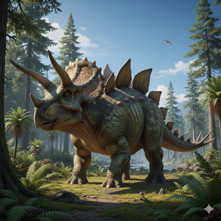 Triceratops + Stegosaurus