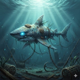 Fakemon Pokemon: Undead Shark