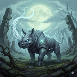 Fakemon Pokemon: Undead Rhino