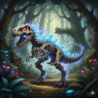 Fakemon Pokemon: Skeletal Tyrannosaurus Rex