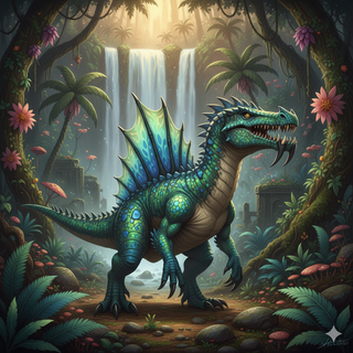 Fakemon Pokemon: Spinosaurus-like Dragon