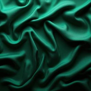 Dark Green Silk Fabric Spread Texture