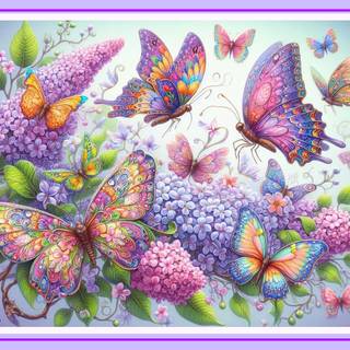 BUTTERFLIES AND FLOWERS