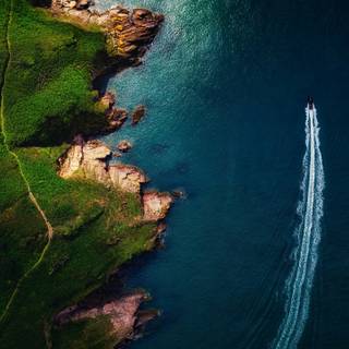 Summer Boating Along The Coastline