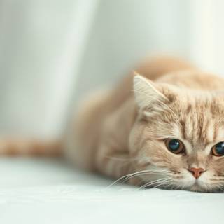 Adorable Cute Blonde Cat