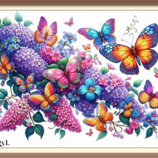BUTTERFLIES AND FLOWERS