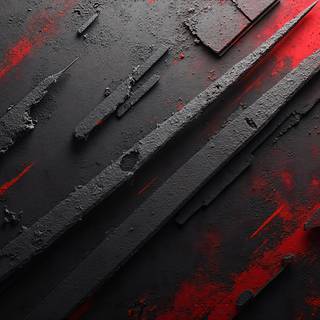Black Stone Texture With Red Lines