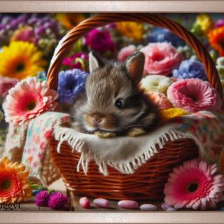 BUNNY IN A BASKET