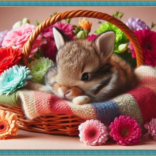 BUNNY IN A BASKET
