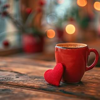Hot Chocolate In Red Mug
