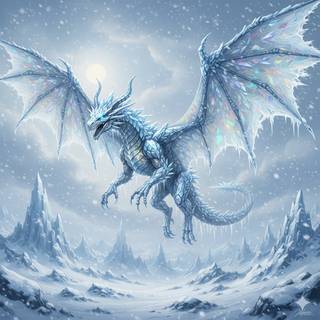 Icy Crystal Dragon