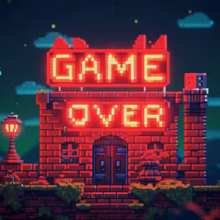 Game Over Pixel Art