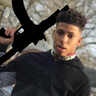 nle choppa fake gun  4k wallpaper