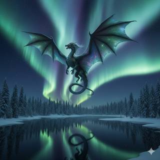 Aurora Borealis Dragon