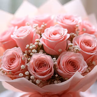 Bouquet Of Pink Roses