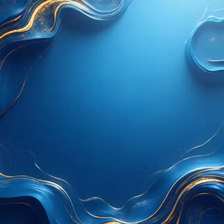 Blue Background With 3D Waves