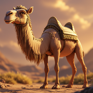 Cartoon Camel