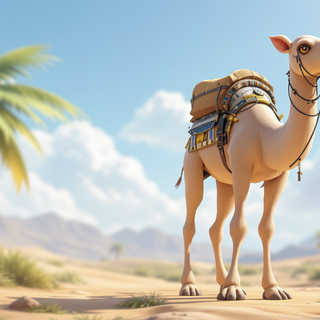 Cartoon Camel
