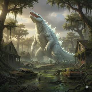 White Alligatorzilla