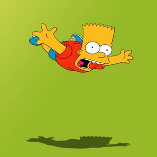 Bart Simpson Skateboarding