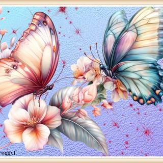 BUTTERFLIES AND FLOWERS