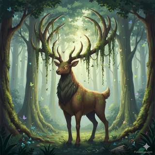 Fakemon Pokemon: Large Elk (Summer)