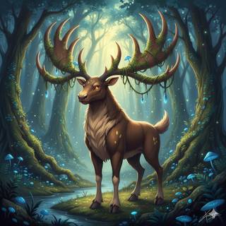 Fakemon Pokemon: Large Moose (Summer)