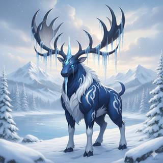 Fakemon Pokemon: Large Moose (Winter)