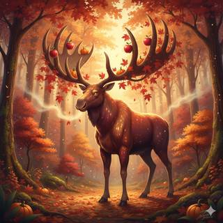 Fakemon Pokemon: Large Moose (Autumn)