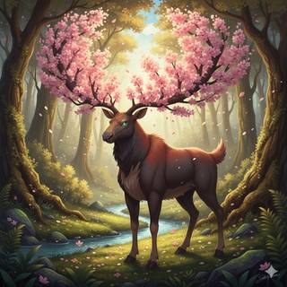 Fakemon Pokemon: Large Moose (Spring)