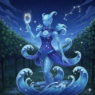 Fakemon Pokemon: Aquarius (Wine-Waiter)