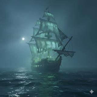 Ghostly Pirate Ship