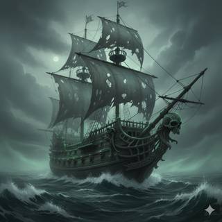 Large Ghost Pirate Ship