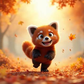 Cartoon Red Panda