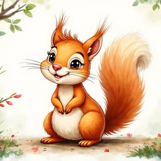 Cartoon Squirrel