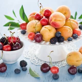 Assorted summer fruit