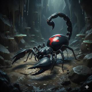 Black Widow Spider + Scorpion