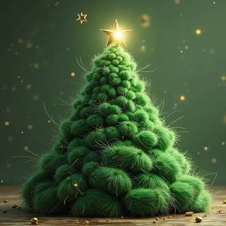 3D Green Christmas Tree