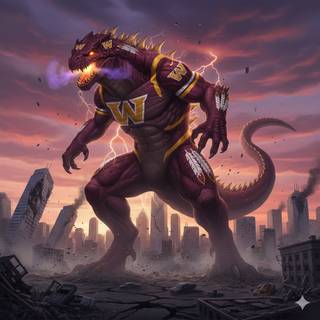 Washington Commanders Kaiju