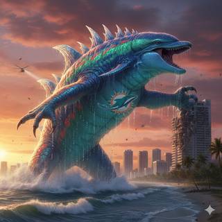Miami Dolphins Kaiju 