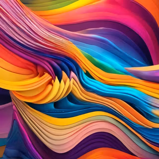 Colorful Colo3D Waves