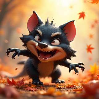 Cartoon Tasmanian Devil