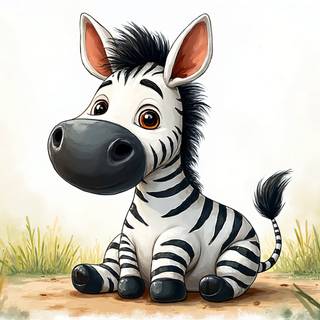 Cartoon Zebra