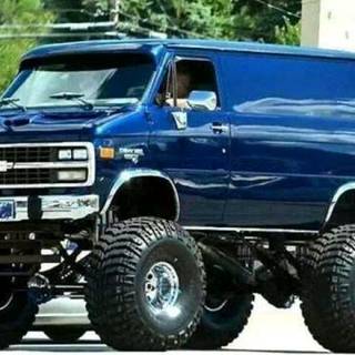 Lifted Chevy Van