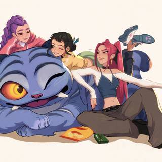 Huntrix with demon tiger