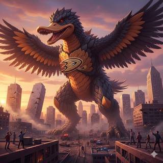 Anaheim Ducks Kaiju
