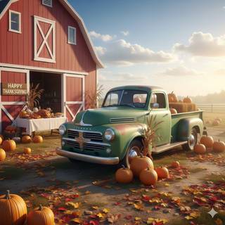 1949 Dodge B1-C-116 Pickup Truck at a Farm on Thanksgiving
